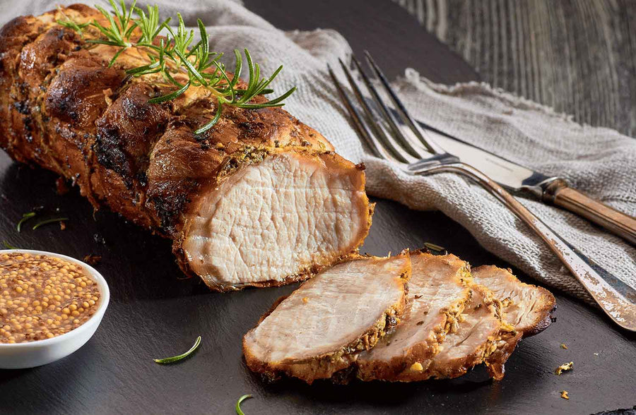 Pork tenderloin, also called pork fillet, pork steak or Gentleman's Cut, is a long thin cut of pork.