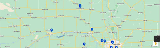 Pickup location map