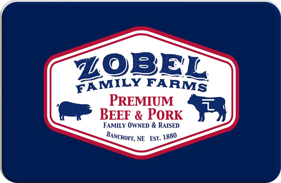 Purchase a PHYSICAL Zobel Family Farms Gift Card
