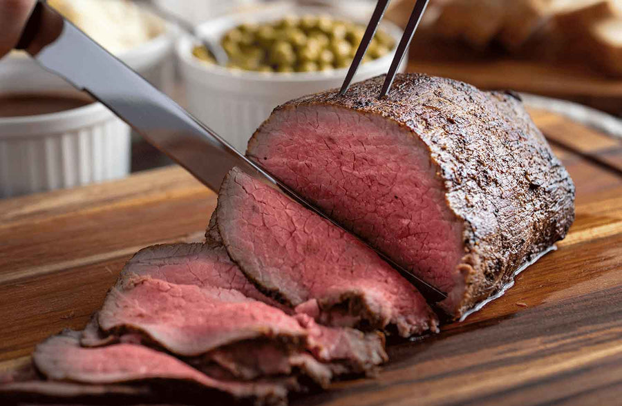 Eye of Round Roast. A popular, lean cut of beef for making jerky.